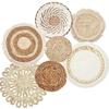 3/4/7pcs Bohemian Style Wall Basket Set Hanging Wall Basket Decoration Bohemian Style Wall Decoration Environmental Round Art
