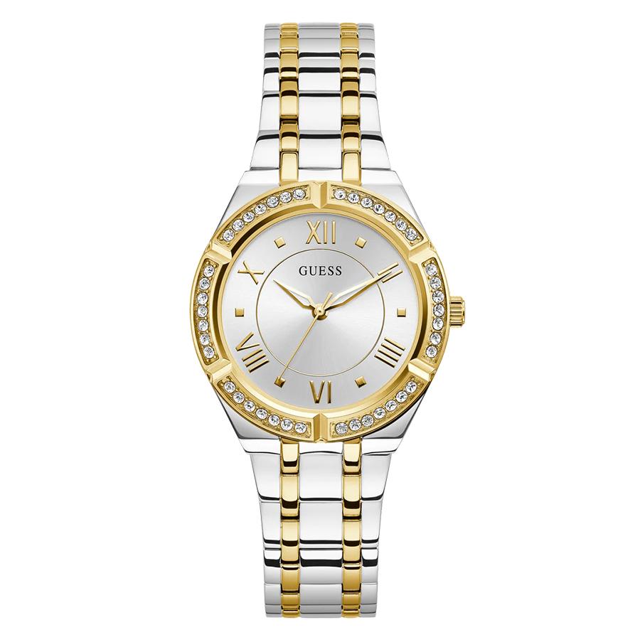 

Guess Cosmo Diamonds Series Silver Dial Two-Tone Stainless Steel Strap Women s Quartz Watch - GW0033L4