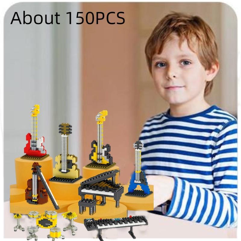 Brickpals Music Series Compatible Piano And Guitar Set For Kids