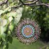 Bohemian Metal Wind Spinner 3D Hanging Decor for Garden Patio Yard No Electricity Needed All Season Outdoor Wind Chime Art