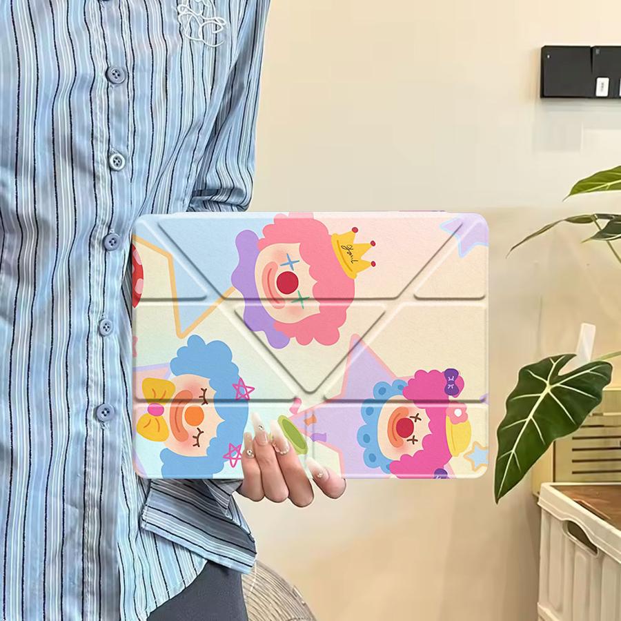 Holder Cover Tablet Case For iPad Pro 2025 Mini 6 7 Air 4 5 M3 M2 1 2 M4 11inch Pro 11th 10th 9th 8th 7th 12.9inch Clown's