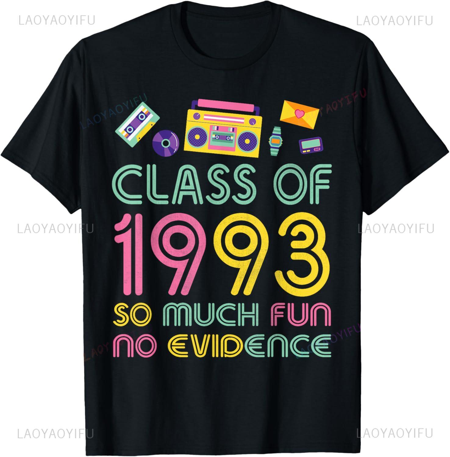 

Vintage Class of 1993 32nd Birthday Gifts for Unisex Women 32 Year Old TShirt Couple Streetwear Harajuku Camisas Streetwear S
