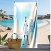 Cristiano Ronaldo Aufdruck Strandtuch Schnelltrocknend Super Saugfähig Weiches Badetuch zum Schwimmen Strand Reisen Fan Souvenir Geschenk
