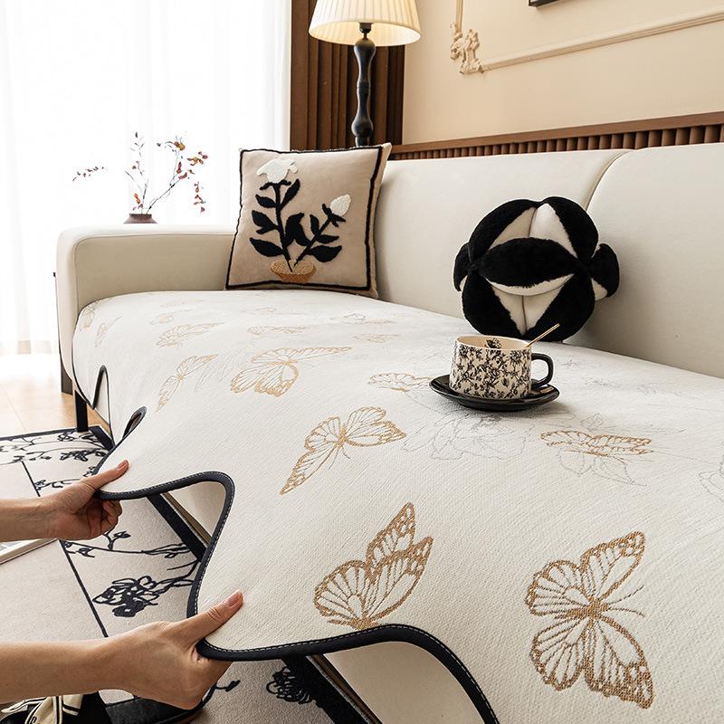 Light Luxury Special-Shaped Sofa Cushion Butterfly Universal Butterfly Chenille Non-Slip Seat Cushion Sofa Towel Simple Cushion