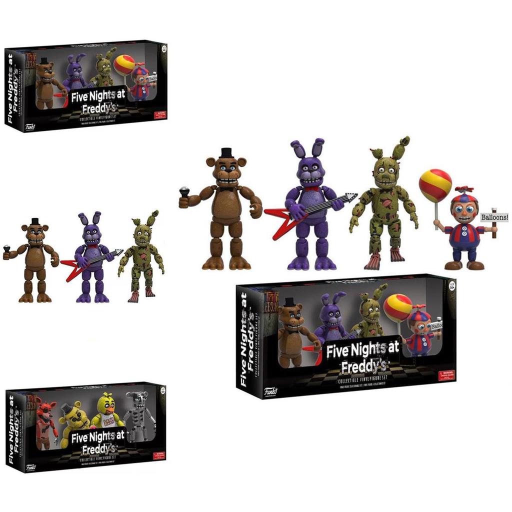 Úžasné 4ks Akční figurky Five Nights At Freddy's Pizza Simulator Pro Ultimátní sbírku