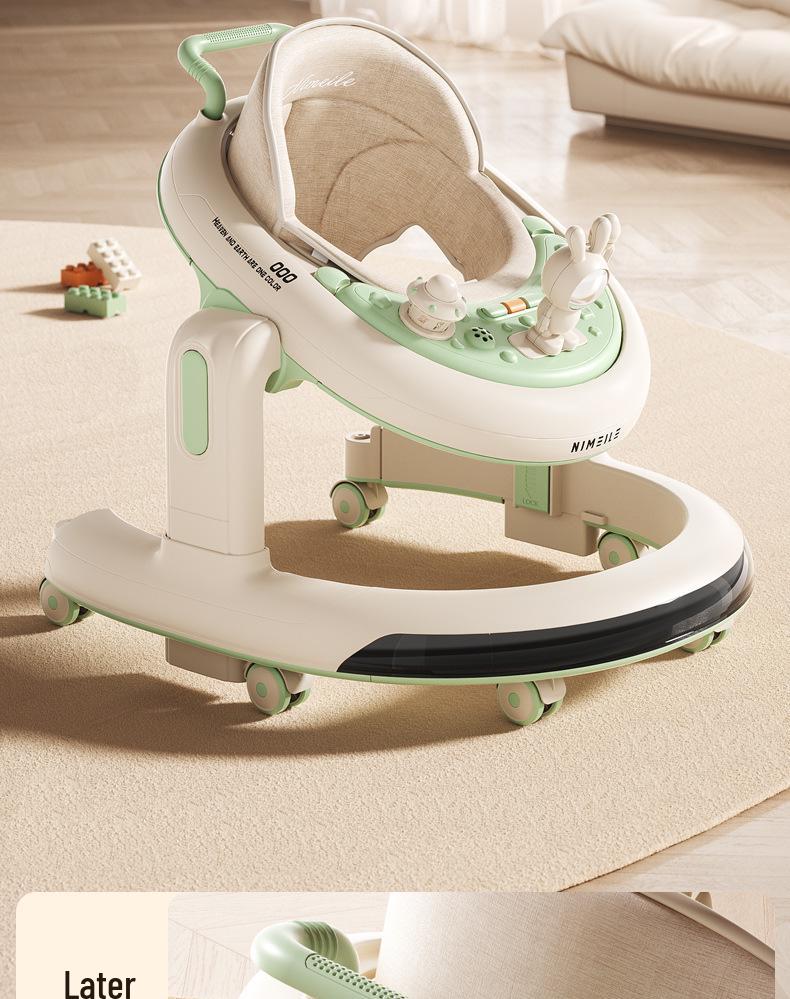 Musical Baby Walker with Sit-and-Push Assist for 6-18 Months