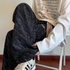 Corduroy Tie-Dye Embroidered Black Casual Pants Men's Trend Teen Loose Straight Pants