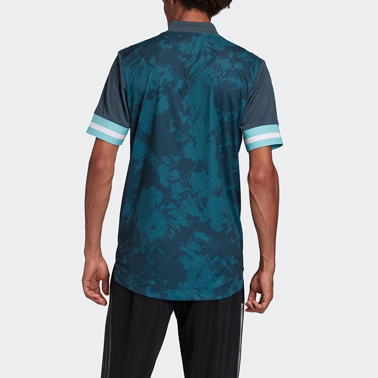 Adidas Argentina Away Breathable Short Sleeve Football Jersey Player Edition Men Tops Midnight-Blue FH8570