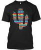 Serape Ethnic Mexican Spanish Style Cactus T Shirt Made In the USA Size S To 5XL