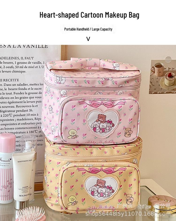2026 High-End Cute Large-Capacity Women's Waterproof Makeup Travel Bag