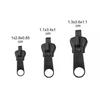 INF Universal Zipper Slider, Pack of 6 The Black