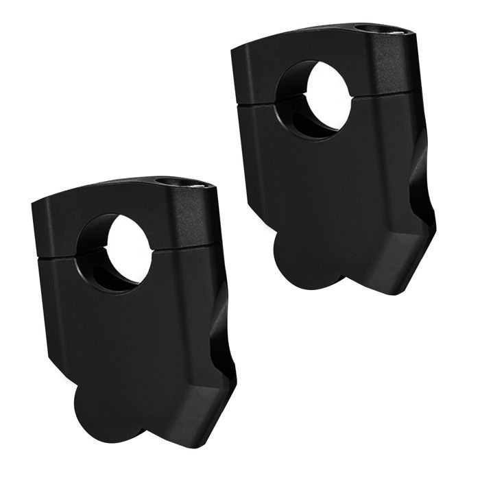 Rehausseurs de guidon 28mm noir Aluminium pour guidons avec Ø 28mm 1 1/8"