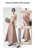 High-End Women's Satin Fishtail Skirt: 2025 Spring/Summer Elegant High-Waisted Hip-Hugging Design with Invisible Zipper