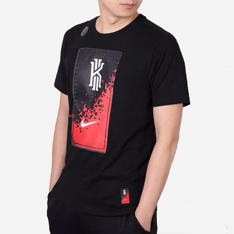 Nike T Shirts Men's Black Crew Neck Moderate Straight Fit CK9438-010