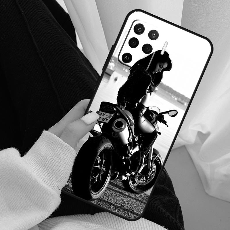 Motorcycle Motorbike Case For Oppo A17 A57 A77 A40 A78 A54 A74 A94 A76 A16 A96 A18 A60 A80 A38 A58 A98 A15 A5 Pro