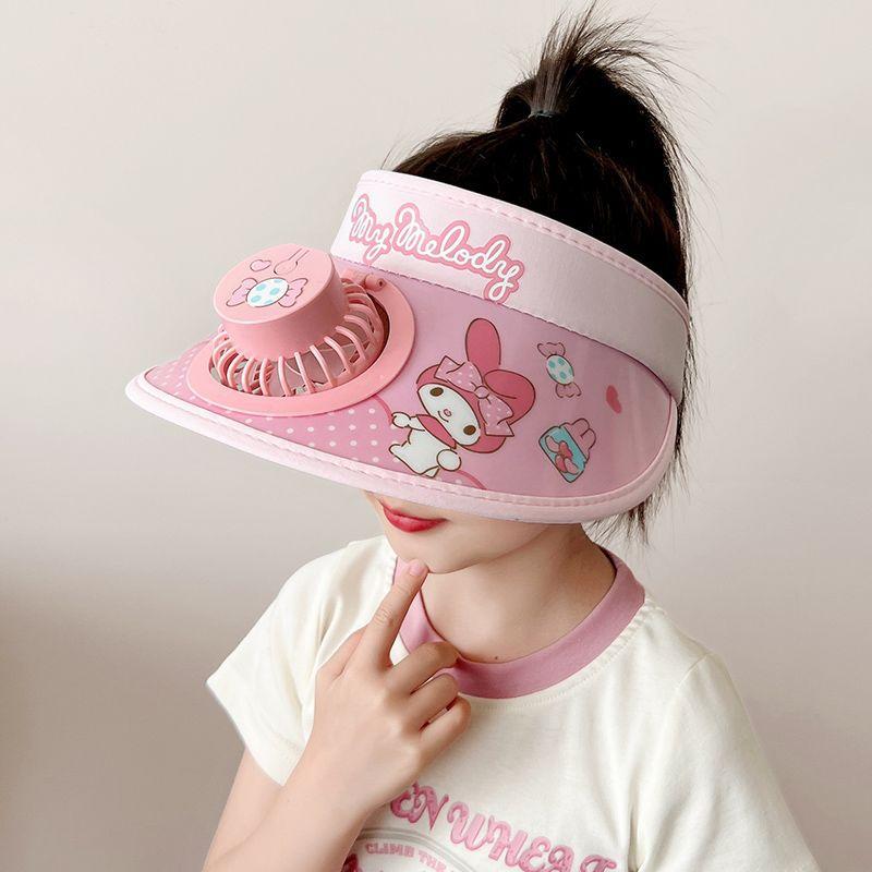 Superhero Themed Sun Protection Visor with Fan Summer Cartoon Sun Hat Outdoor UV Protection Cool and Comfortable Perfect