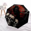 1pc Raven Skulls Blood Moon Artwork Umbrella with Plastic Handle,Suitable for All Seasons Home Travel Outdoor UmbrellaDD1592