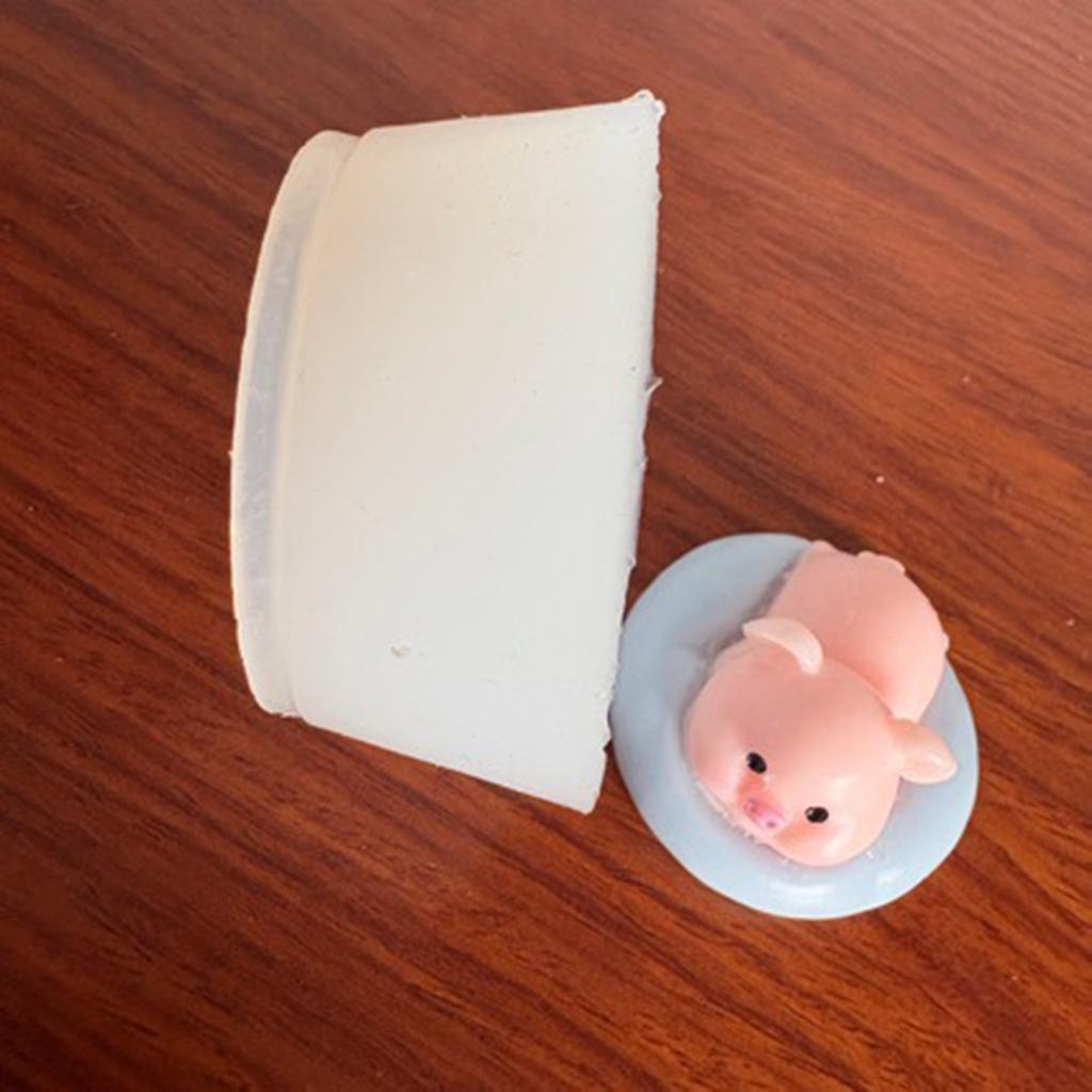 Heat Resistant Pigs Silicone Mould Creative Baking Tool Portable For Travel Craft Projects