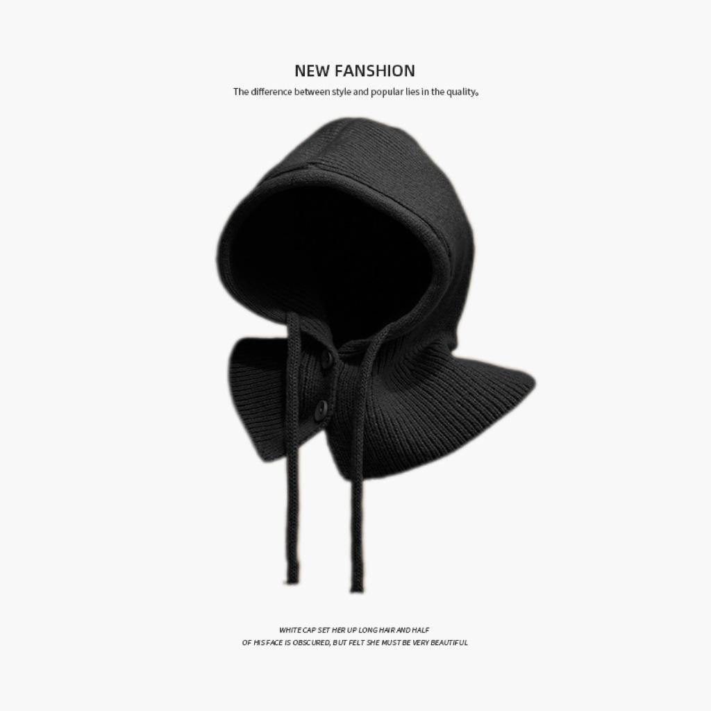 Women's Woolen Beanie with Ear Protection and Plush Lining - Ideal for Big Head Circumference, Small Face, Autumn/Winter