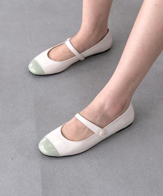 Spur Cuddie M.J Flat -Ss7038 (3Color) 1Cm Mary Jane Flat Shoes