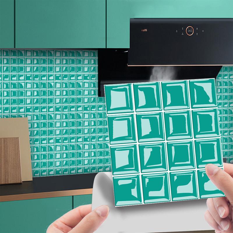 

10/15/20 см кухонная наклейка на плитку наклейки ванная мозаика самоклеящаяся настенная плитка C-20x20cm