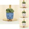 Cute Mini Stuffed Plant Plush Keychain Decorative Succulent Toy With Tulip Accent