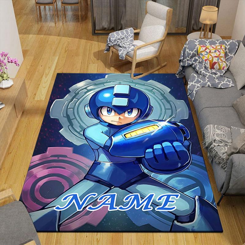 Custom 1Pc Mega Man Adventure Rug Office Carpet Indoor Outdoor Entrance Doormat Nonslip Soft And Comfortable Living Room D2915183