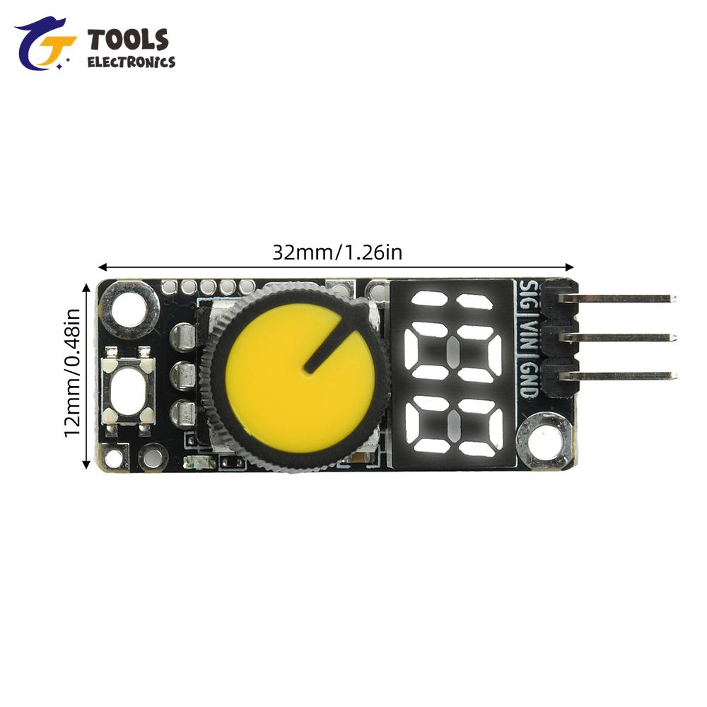 DC 3-24V Electronic Speed Controller with Start Switch for Servo Motor and 4-Wire Fan Speed Display Precision Control