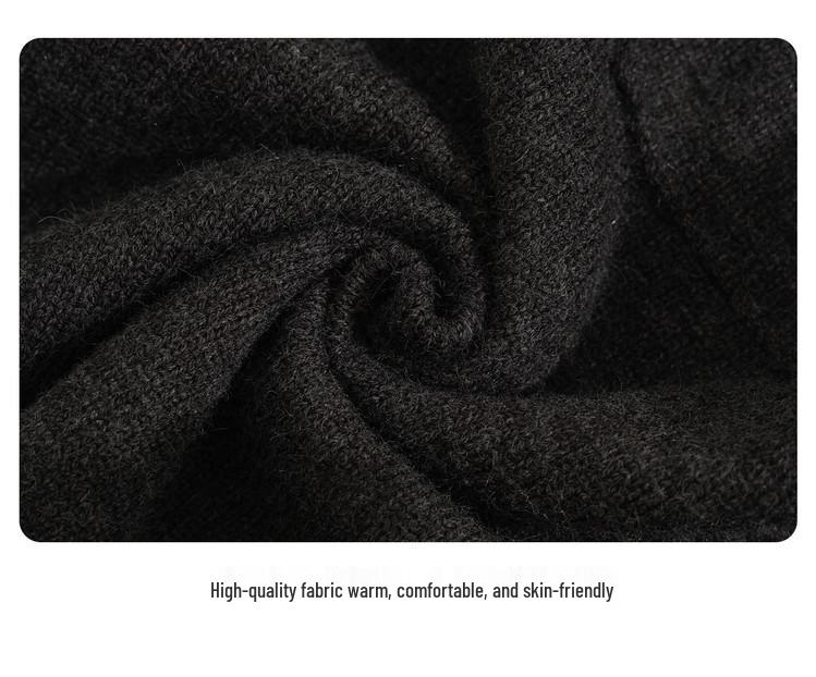 Men's Crew Neck Sweater: 2025 Autumn/Winter Casual Knit, Long Sleeve Pullover Loose Fit