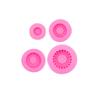 4 Stück/Set Silikon Auto Reifen Fondantform Antihaft Runde Form Werkzeug