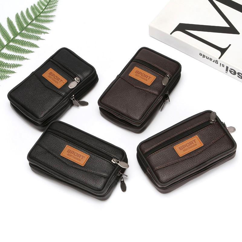 Men'S PU Leather Organizer Wallet - Multi-Layer Phone & Card Holder Spacious For Outdoor Sports & Mountaineering