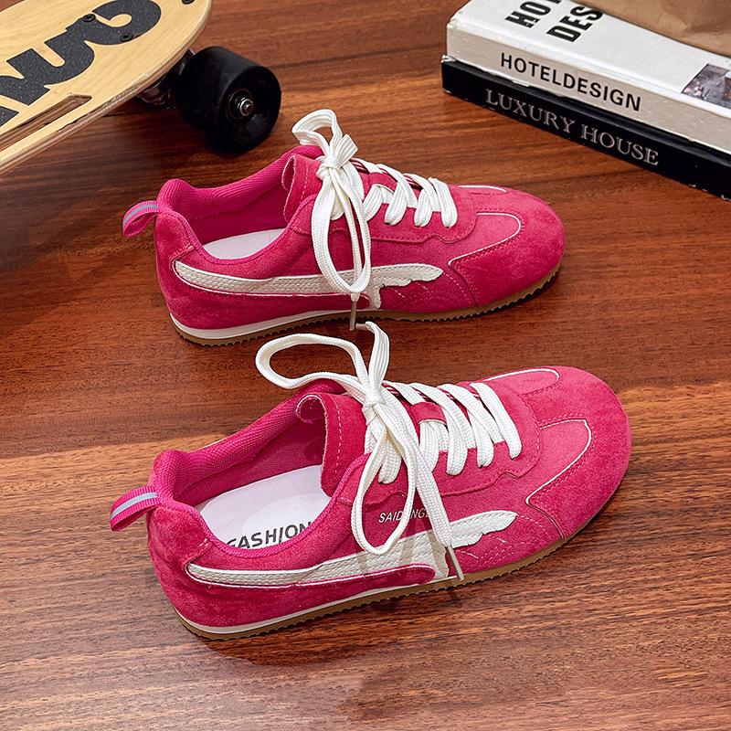 Comfortable German Training Shoes Forrest Gump Shoes Little White Shoes Women's 2025 New Korean Version Casual Board Shoes Flat Student Sports Sho
