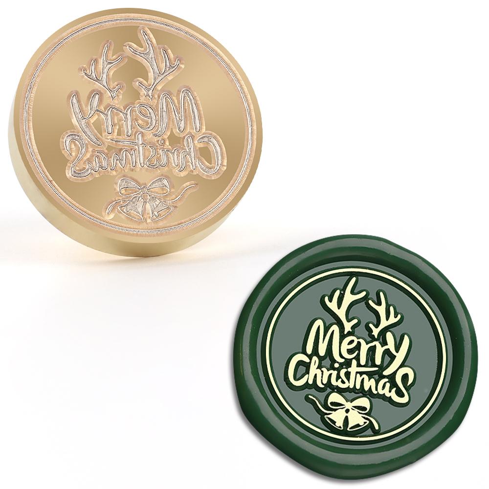 

Рождественская коллекция штамп для сургучной печати, латунный штамп для сургучной печати для свадебных приглашений, рождественских открыток, конвертов и украшения для вечеринок