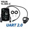 YOLIN Ebike LCD Display UART 2.0 Kompatibel UART1.0, Ersatzbildschirm für ENGWE 80C-C / ENGINE PRO Elektrofahrrad Zubehör