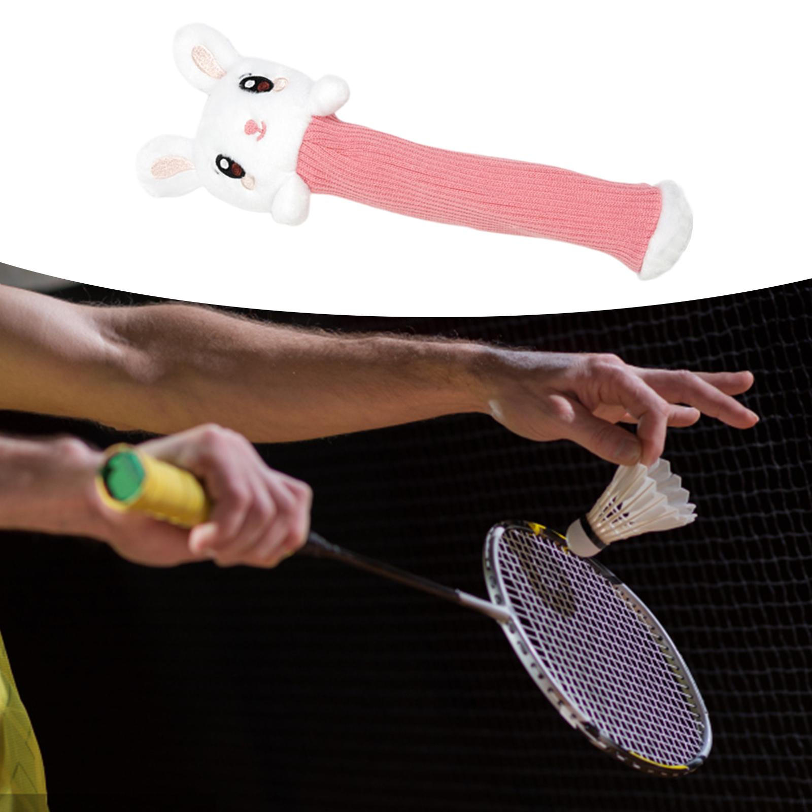 

Впитывающий чехол для ракетки для бадминтона с симпатичной ручкой Pink Rabbit