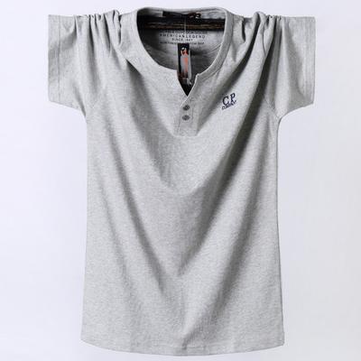 Summer Large Size Short Sleeves T-shirt Male Cotton Half Sleeve Casual T-shirt Loose Breathable