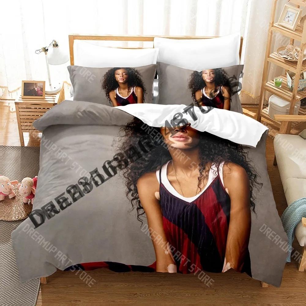 3D Print Winnie Harlow Bedding Set Single Twin Full Queen King Size Bed Set Adult Kid Bedroom Duvetcover Sets Game Anime Bed