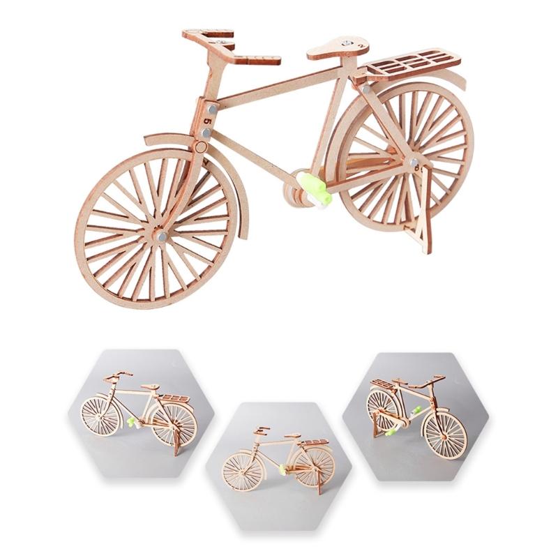 Wooden Cycle Model Construction Set For Children STEM Learning Toy Featuring Hands On Assembly And Interactive Play