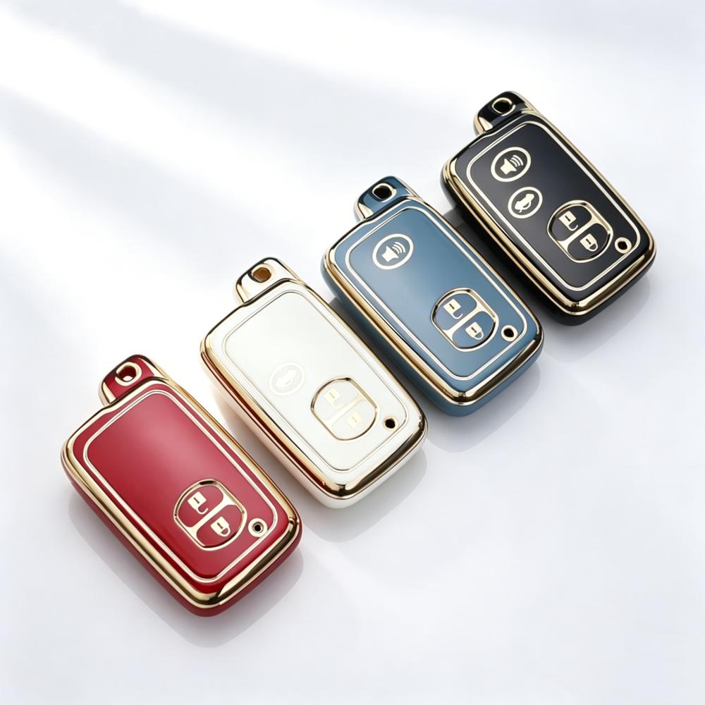 2/3/4 Buttons Tpu Car Key Case Cover For Toyota Camry Prius Land Cruiser Prado 150 Crown For Subaru Foreste Xv Key Chain Set