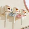Waterproof Wall Mounted Toothbrush Holder Suction Cup Toothbrush Holder  Bathroom Supplies