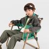 Duoduojia Boys' Color-Block Hooded Outdoor Jacket