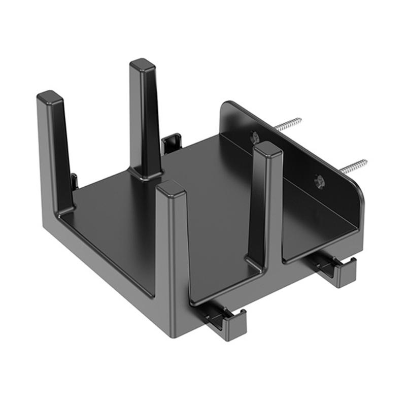 Universal Wall Mount Shelf For Routers Modems TVs Boxes Holds Devices Up To 45mm Thick With Cable Management Hooks