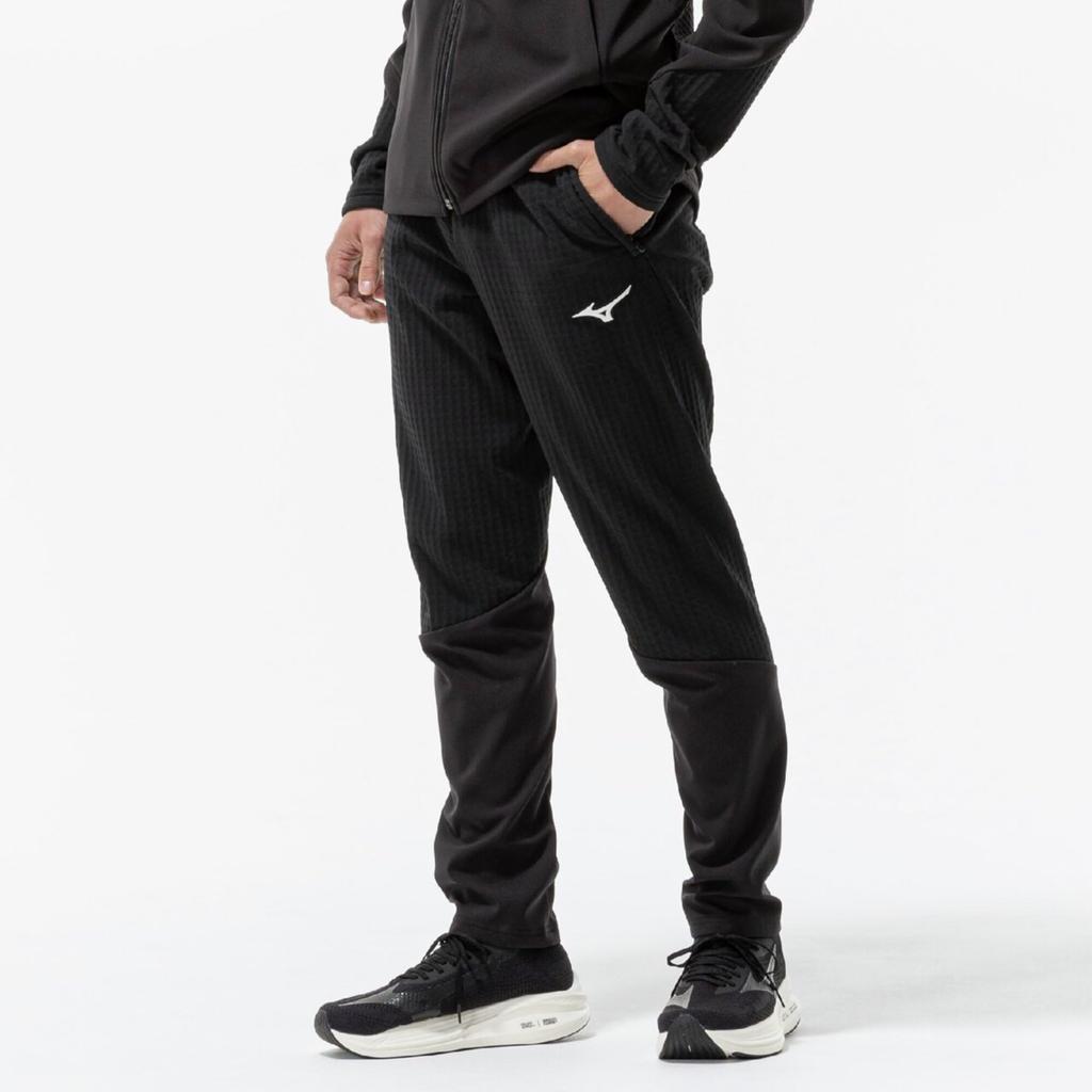 Mizuno Tech Shield Hybrid Windproof and 32MDC530 Pants, Stretch, Men's Black,