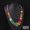 Vintage wooden necklace wind bohemian long personalized multi-layer sweater chain performance accessories women