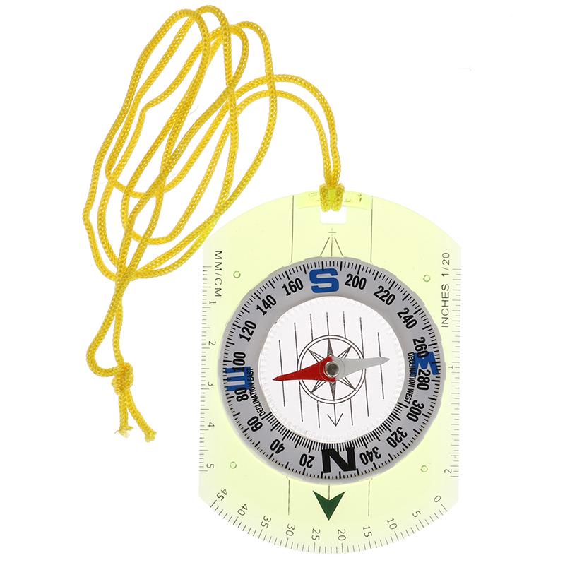 Buy 1Pc Outdoor Compass Baseplate Ruler Map Scale Compass Directional