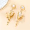 Conch Studs Earrings Bohemian Style Jewelry Exaggerated Comfortable Wear Ear Accessories Unique Fashion Eardrop