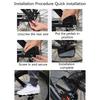 1 Pair of Bike Rear Pedals, Mini Bicycles Footrests Non-Slip Folding Bike Pegs