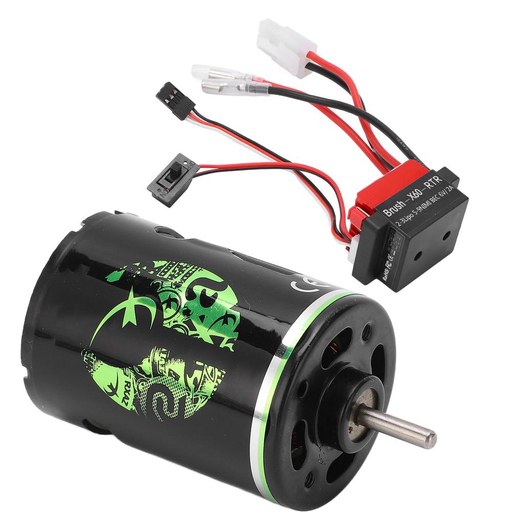 Brushed Motor 540 High Torsion Low Noise Dual Operation Mode Low Voltage Protection Brushed Motor 360A ESC for RC SUV35T