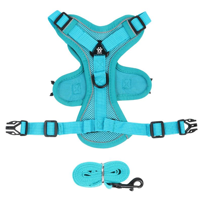 Pet Chest and Shoulder Strap Vest Style, Suitable for Both Cats and Dogs, Breathable Dog Shoulder Strap, Anti-escape Dog Leash