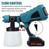 1500W 88VF 3 Nozzle Size 1000ml Household Electric Paint Sprayer Electric Spray Gun Flow Control Airbrush For 18V Battery